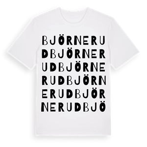 Björnerud ordlek t-shirt – ekologisk bomull t-shirt från Pinshirt