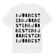White t-shirt med Björnesten ordlek t-shirt