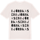 Vintage White t-shirt med Björnkasen ordlek t-shirt