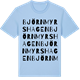 Blue Soul t-shirt med Björnmyrshagen ordlek t-shirt