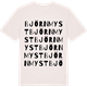 Vintage White t-shirt med Björnmyst ordlek t-shirt