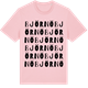 Pink Cotton t-shirt med Björnö ordlek t-shirt
