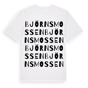 Björnsmossen ordlek t-shirt – ekologisk bomull t-shirt från Pinshirt