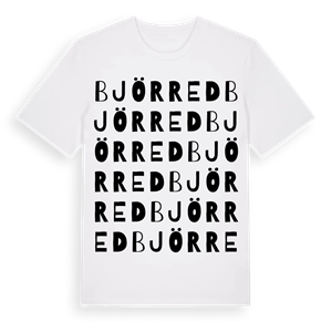 Björred ordlek t-shirt – ekologisk bomull t-shirt från Pinshirt
