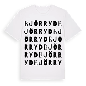 Björryd ordlek t-shirt – ekologisk bomull t-shirt från Pinshirt