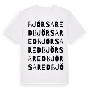 Björsared ordlek t-shirt – ekologisk bomull t-shirt från Pinshirt