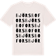 Vintage White t-shirt med Björsbofors ordlek t-shirt