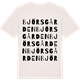 Vintage White t-shirt med Björsgården ordlek t-shirt