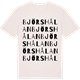 Vintage White t-shirt med Björshålan ordlek t-shirt