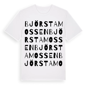Björstamossen ordlek t-shirt – ekologisk bomull t-shirt från Pinshirt