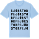 Blue Soul t-shirt med Björstorp ordlek t-shirt