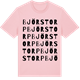 Pink Cotton t-shirt med Björstorp ordlek t-shirt