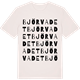 Vintage White t-shirt med Björvadet ordlek t-shirt