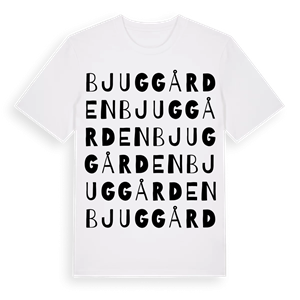 Bjuggården ordlek t-shirt – ekologisk bomull t-shirt från Pinshirt