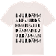 Vintage White t-shirt med Bjurdämman ordlek t-shirt