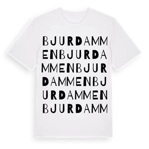 Bjurdammen ordlek t-shirt – ekologisk bomull t-shirt från Pinshirt