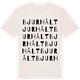 Vintage White t-shirt med Bjurhålt ordlek t-shirt
