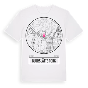 Bjurslätts Torg t-shirt – ekologisk bomull t-shirt från Pinshirt