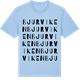 Blue Soul t-shirt med Bjurviken ordlek t-shirt