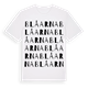 Blåarna ordlek t-shirt
