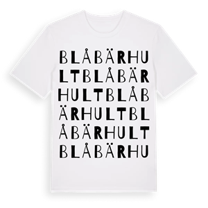 Blåbärhult ordlek t-shirt – ekologisk bomull t-shirt från Pinshirt