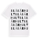 Blåbärhult ordlek t-shirt