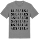 Mid Heather Gray t-shirt med Blåbärsås ordlek t-shirt