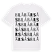 Blåbärsås ordlek t-shirt