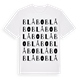 Blåbo ordlek t-shirt