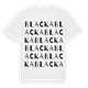 White t-shirt med Blacka ordlek t-shirt