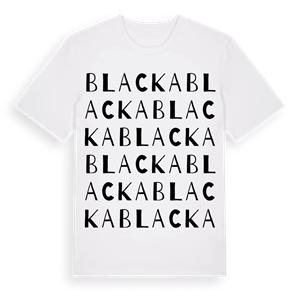 Blacka ordlek t-shirt – ekologisk bomull t-shirt från Pinshirt