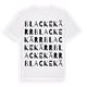 White t-shirt med Blackekärr ordlek t-shirt