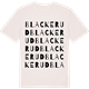 Vintage White t-shirt med Blackerud ordlek t-shirt