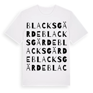 Blacksgärde ordlek t-shirt – ekologisk bomull t-shirt från Pinshirt