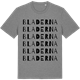 Mid Heather Gray t-shirt med Bladerna ordlek t-shirt