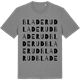 Mid Heather Gray t-shirt med Bladerud ordlek t-shirt