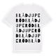 Blådjuperöd ordlek t-shirt