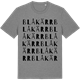 Mid Heather Gray t-shirt med Blåkärr ordlek t-shirt