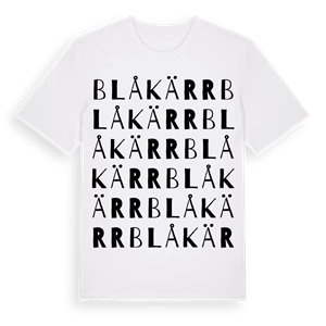 Blåkärr ordlek t-shirt – ekologisk bomull t-shirt från Pinshirt