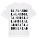 Blåland ordlek t-shirt
