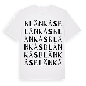 Blänkås ordlek t-shirt – ekologisk bomull t-shirt från Pinshirt