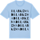 Blue Soul t-shirt med Blankemad ordlek t-shirt