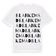 White t-shirt med Blankemad ordlek t-shirt