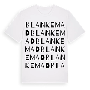 Blankemad ordlek t-shirt – ekologisk bomull t-shirt från Pinshirt