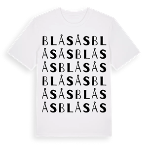 Blåsås ordlek t-shirt – ekologisk bomull t-shirt från Pinshirt