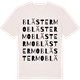 Vintage White t-shirt med Blästermo ordlek t-shirt