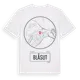 White t-shirt med Blåsut t-shirt