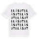 Blåsut ordlek t-shirt