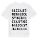 White t-shirt med Bleckstigen ordlek t-shirt