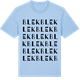 Blue Soul t-shirt med Blek ordlek t-shirt